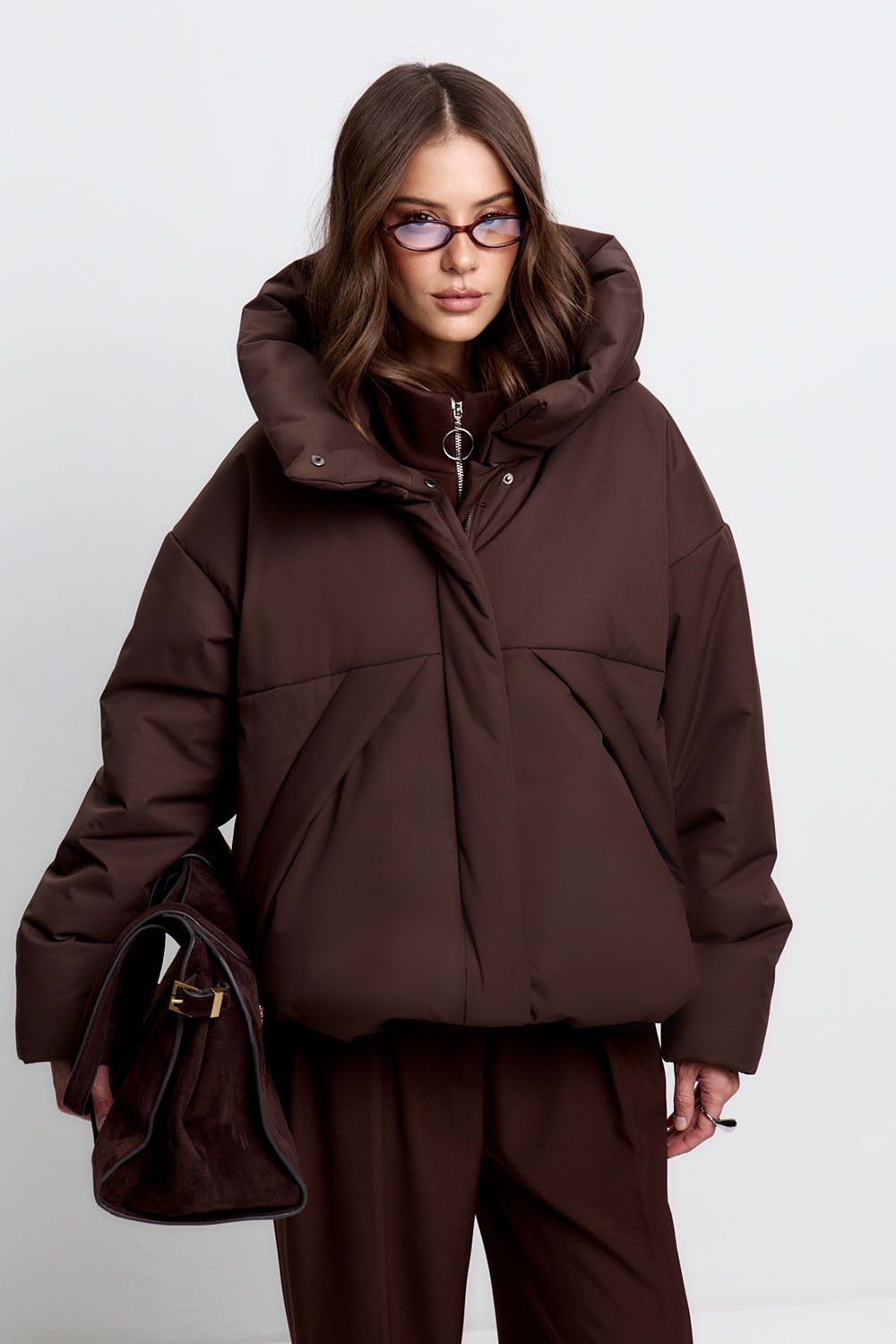 Куртка зимняя на утеплителе Isosoft в цвете шоколад