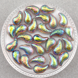 Бусины ZoliDuo 5x8 мм, цвет Витраж с травленым покрытием (Etched Crystal Vitrail)