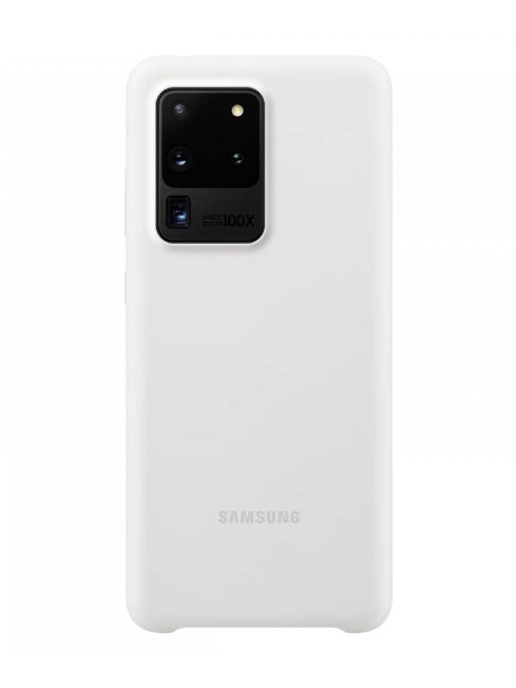 Чехол для Samsung Galaxy S20 Ultra Silicone Cover White EF-PG988TWEGRU