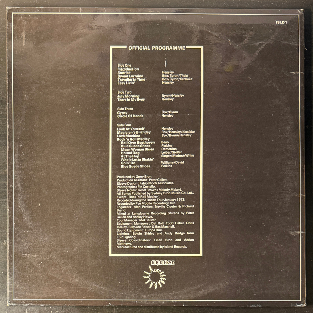 Виниловая пластинка Uriah Heep - Uriah Heep Live 2LP