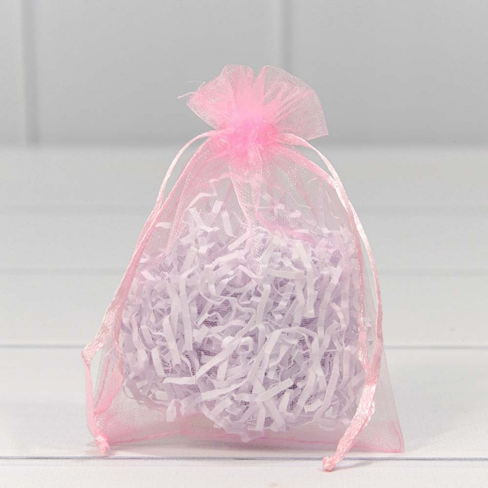 Мешочек 9х12см Органза (Розовый)