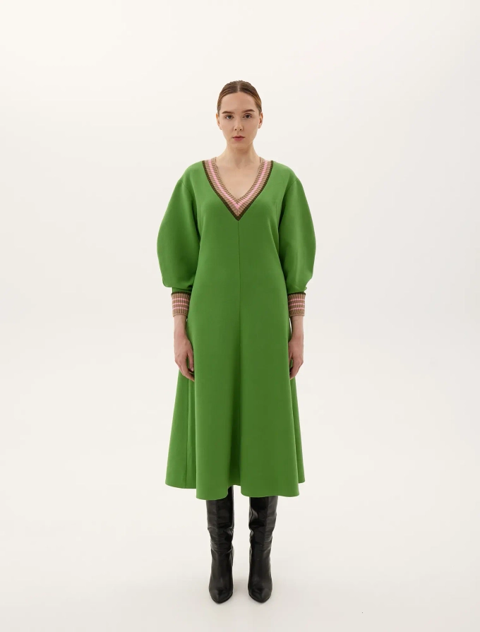 Платье «Анжелика», зелёный