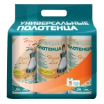 Полотенце универсальное HOUSE LUX TRIO 22*23 спанлейс 45г/м2 рулон net, 3*70шт