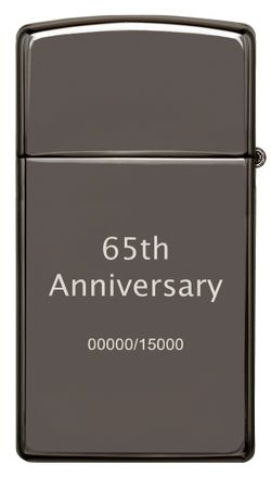 Зажигалка 65th Anniversary Zippo Slim® с покрытием Black Ice® (49709) 6