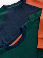 Пижама для мальчика Next B25-541, 2 шт., Синий, Зеленый, Оранжевый