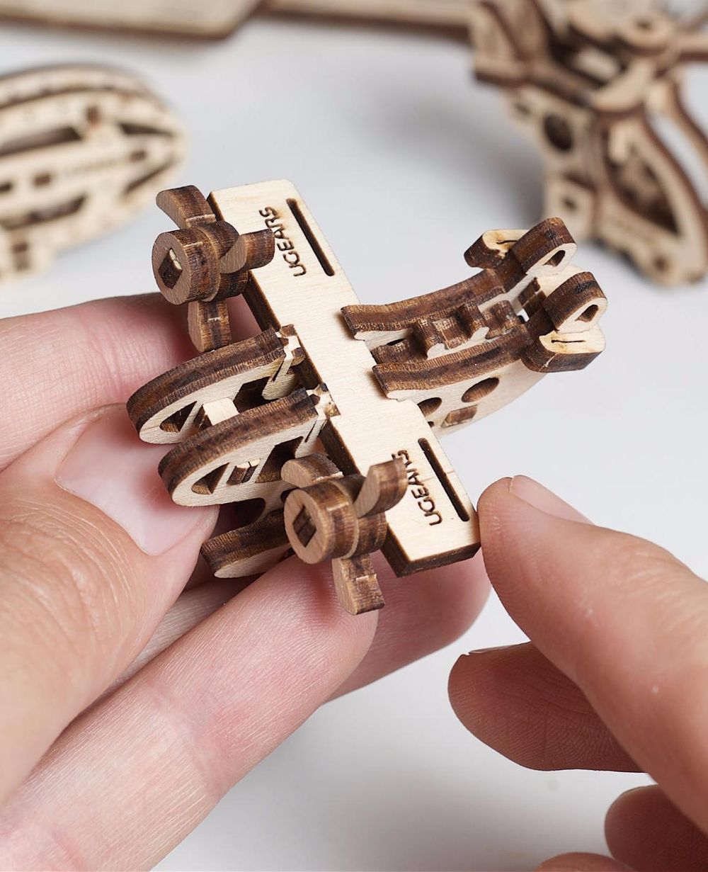 Конструктор 3D-пазл Ugears - Фиджет Самолёты