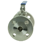 Stainless steel ball valve Elephant BV.F.Fb.316.200 290-720 psi, full port, flanged connection Class 150/300, with ISO 5211 mounting pad and handle