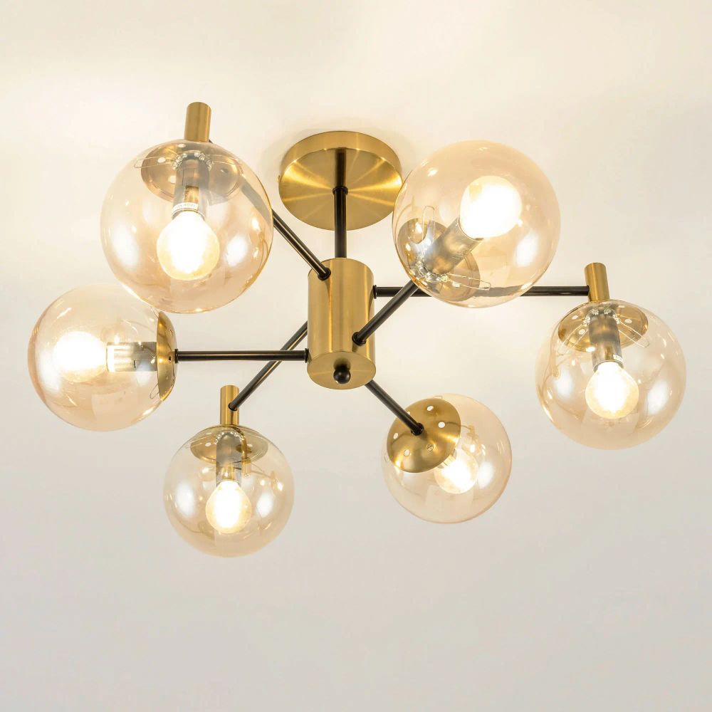 Citilux Шарлиз CL143163 Люстра на штанге Бронза