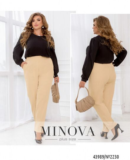 Брюки 2230-бежевый Minova Фото 1