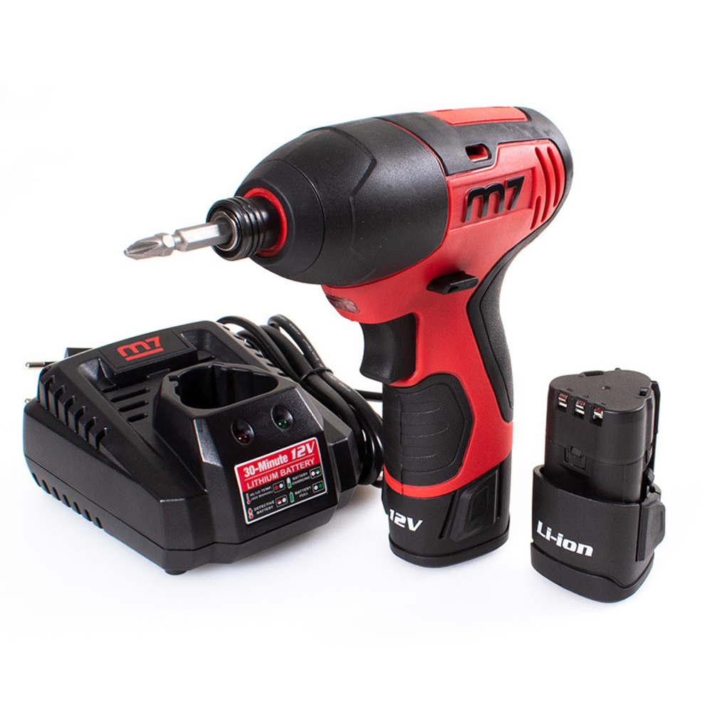 Аккумуляторный ударный шуруповерт 12В MIGHTY SEVEN DS-10202