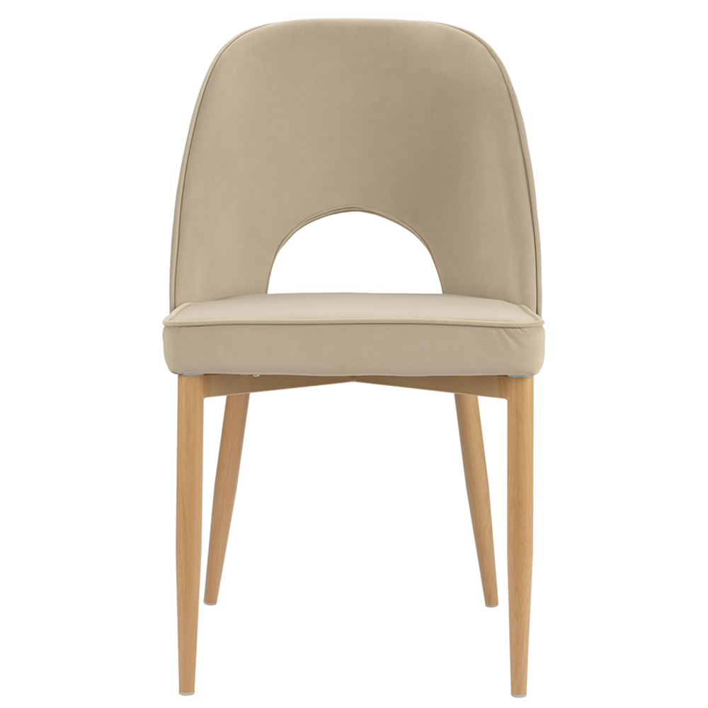 Стул evelyn, велюр, бежевый