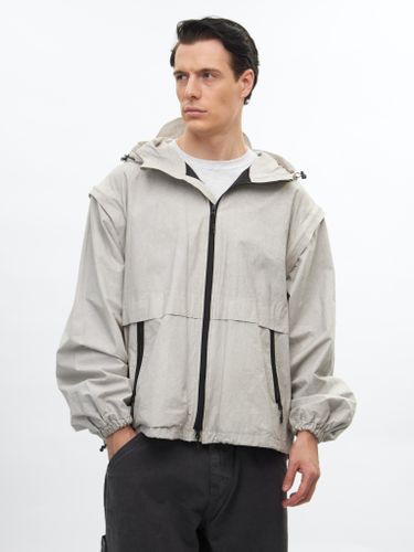 Серая ветровка Earn со съемными рукавами