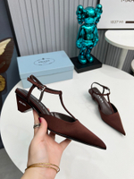 Prada Satin Slingback Pumps