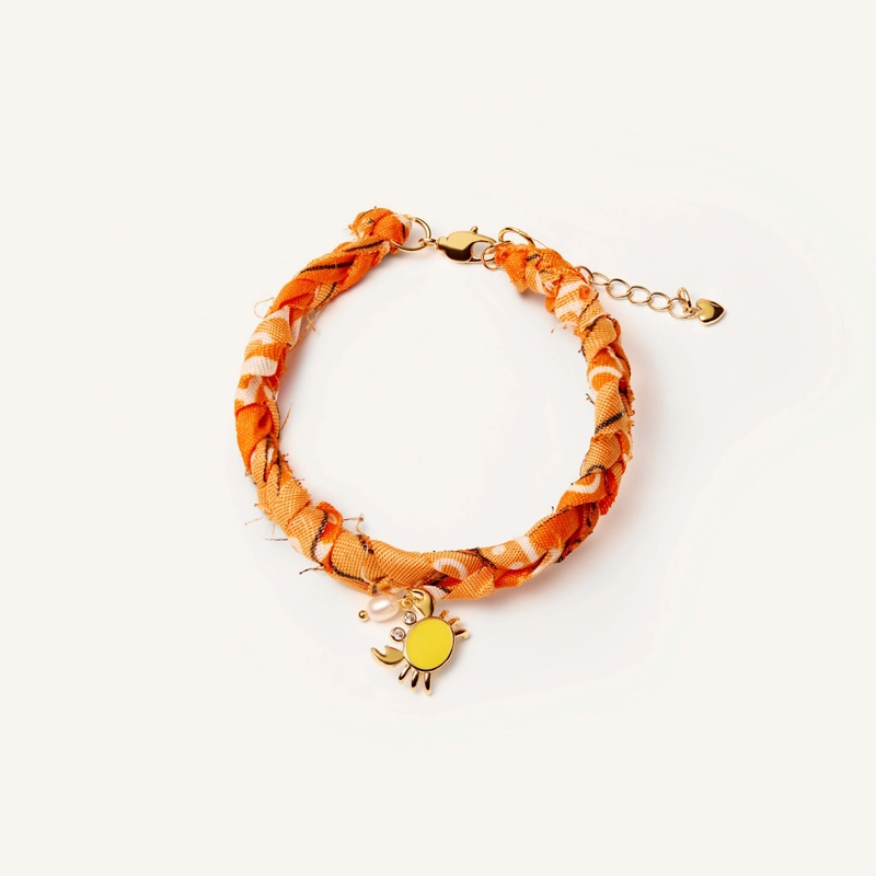 Анклет Плетенная Бандана – Оранжевый