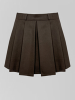 Юбка JN 8680 однотонная плиссированная с шортиками