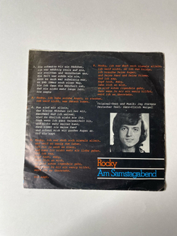 Винтажная виниловая пластинка LP Frank Farian Rocky (Germany 1975) 7 дюймов