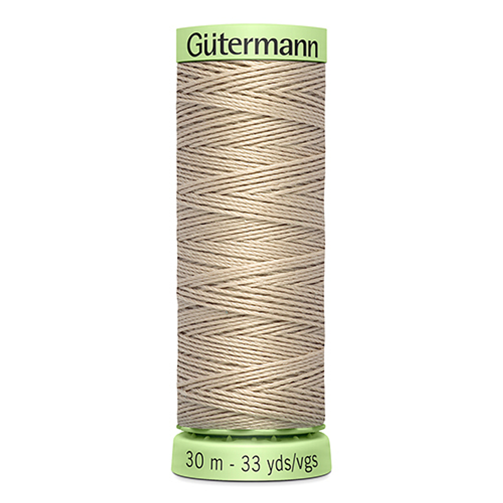 Нить Top Stitch 30/30 м для декоративной отстрочки, Gutermann, 722 светло-бежевый