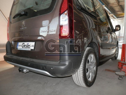 Фаркоп оцинкованный Galia C052C для Peugeot Partner 2008-, Citroen Berlingo 2008-(паспорт и сертификат в комплекте)(без электрики)