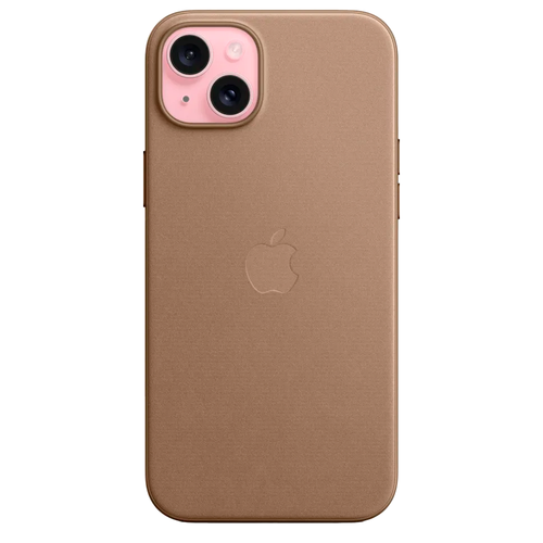 Тканевый чехол с поддержкой MagSafe Apple FineWoven Case для iPhone 15 Plus, Taupe (Светло-бежевый)