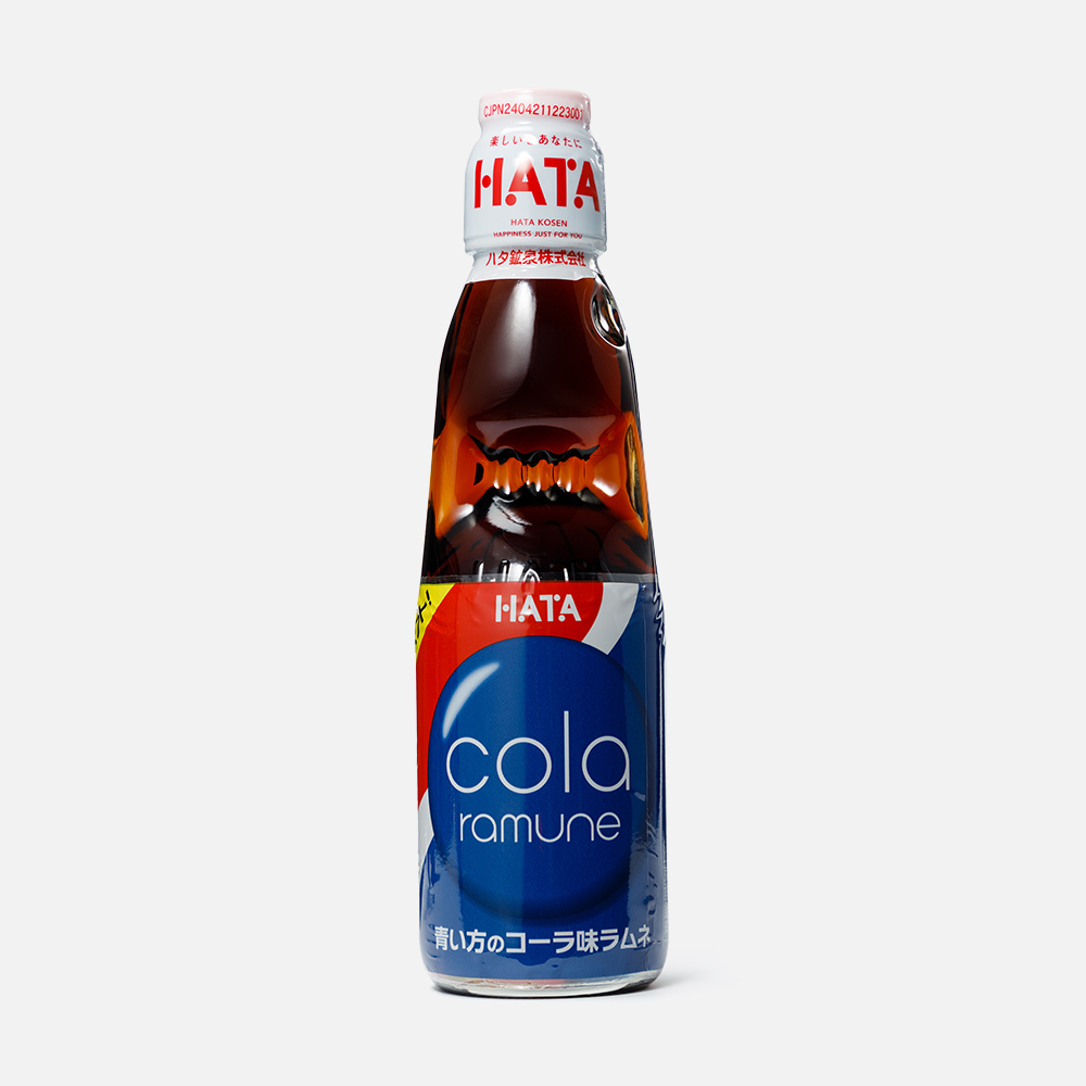 Напиток Hata Ramune газированный, со вкусом колы, синий, 200 мл