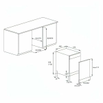 Встраиваемая посудомоечная машина 45 см Indesit DIS 1C67 E