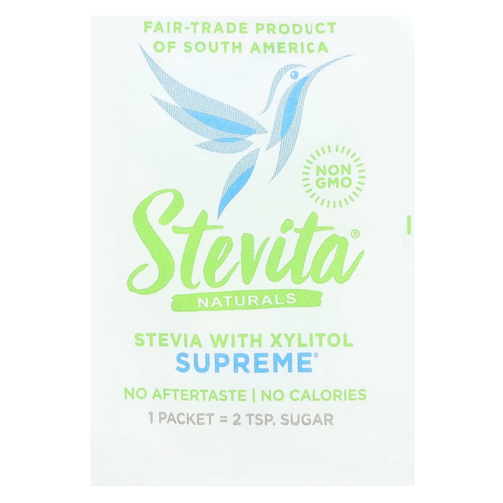 Stevita, Naturals, стевия с ксилитолом, Supreme, 50 пакетиков по 50 г (1,8 унции)