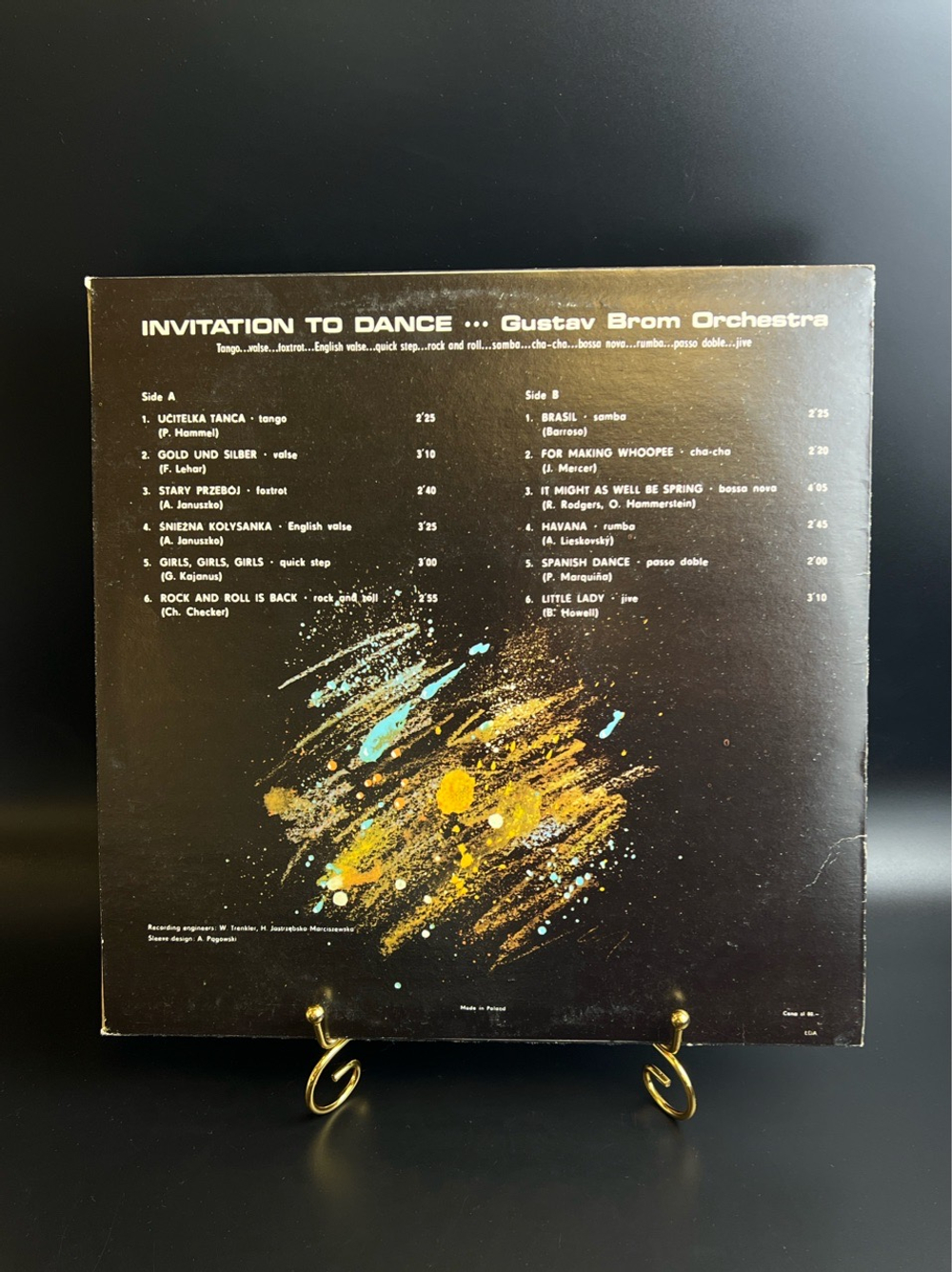 LP Gustav Brom Orchestra ‎– Invitation To Dance. Виниловая пластинка 12 дюймов. Muza Польша