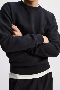 ZARA ТОЛСТОВКА С КРУГЛЫМ ВЫРЕЗОМ, МОРСКОЙ СИНИЙ