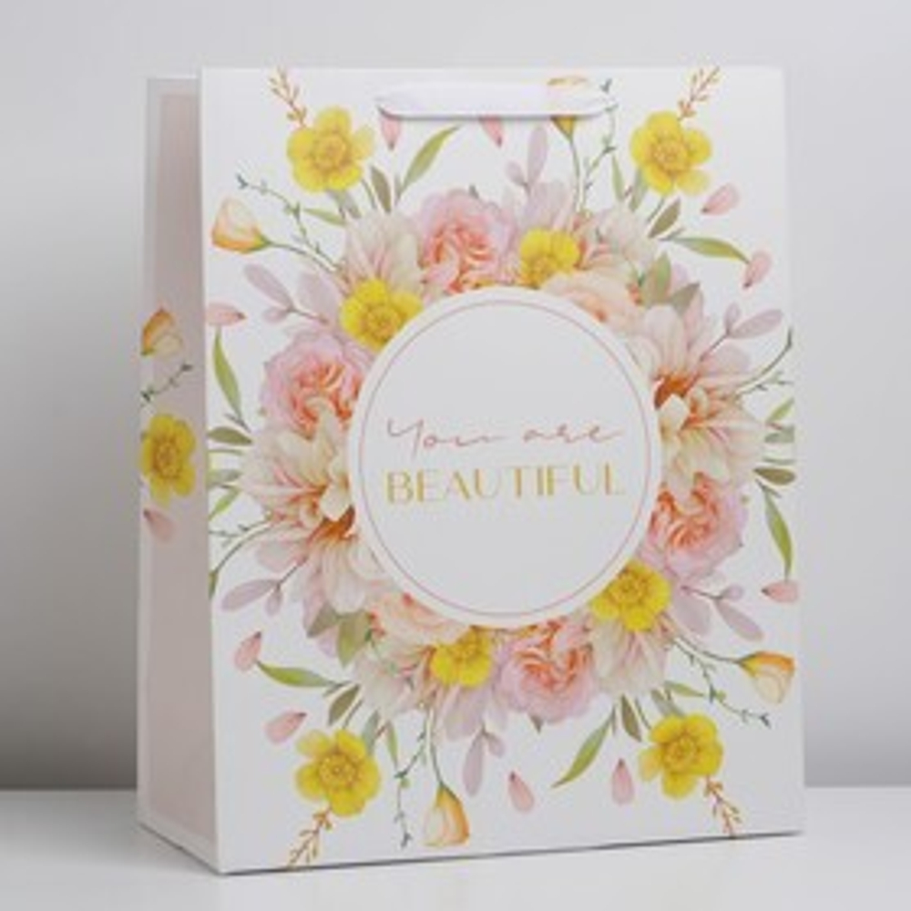 Пакет ламинированный вертикальный «В сердце моём», XL 40 × 49 × 19 см