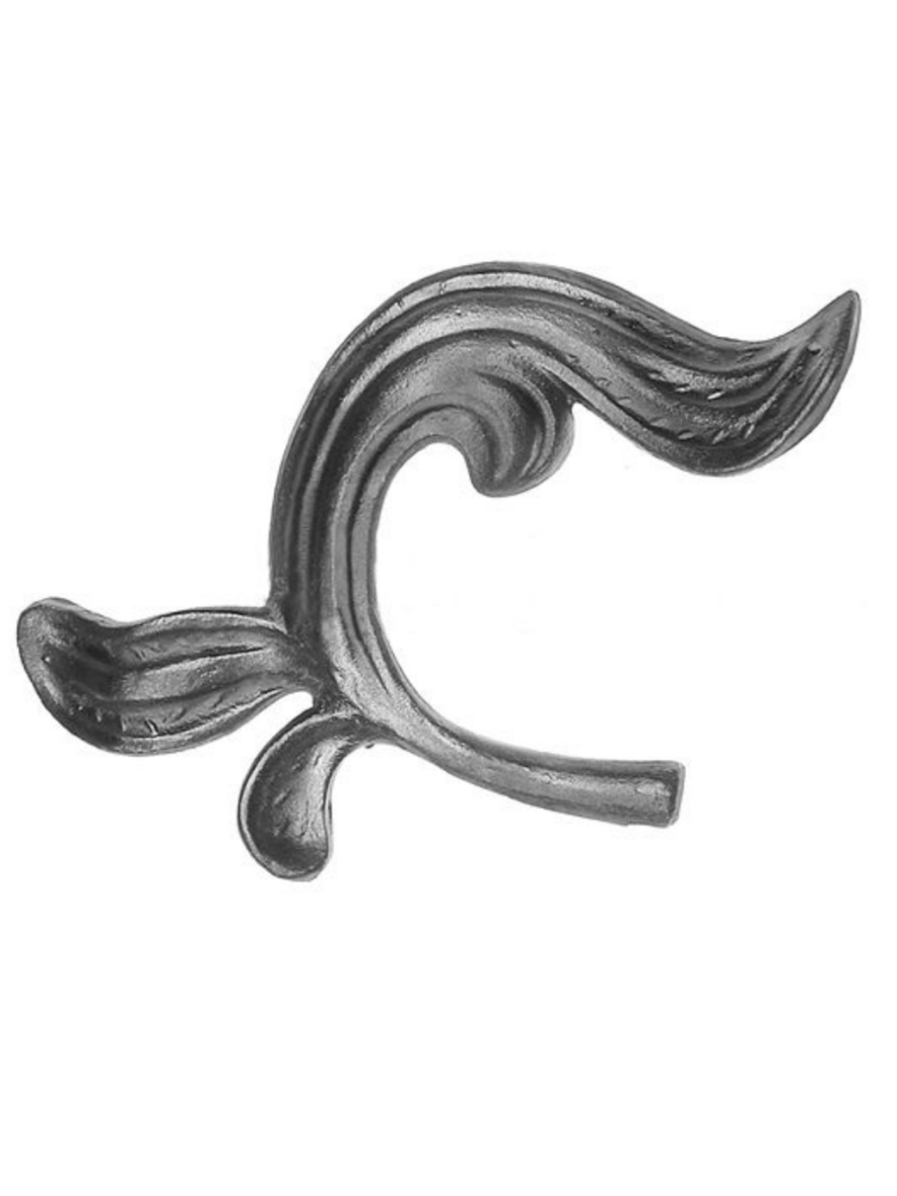 Стальной лист литьё, размеры: 130×145×4 мм, круг 12 мм, вес 0,232 кг. левый