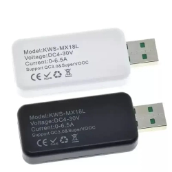 Многофункциональный USB-тестер10-in-1 (KWS-MX18L) с поддержкой QC2.0-QC3.0, Черный