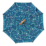 Зонт "Силуэты в синей палитре"