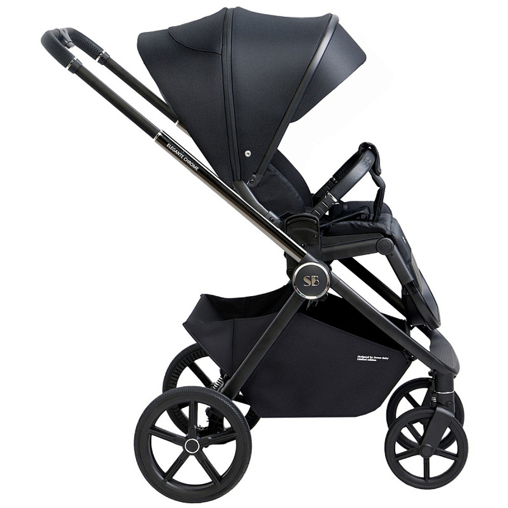 Детская коляска Sweet Baby Elegante 2 в 1 Chrome Black