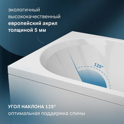 Акриловая ванна AM.PM X-Joy 160х70 W94A-160-070W-A1 без гидромассажа