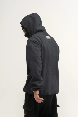 Худи KUL'TURA "HALF ZIP FLEECE" Темно-серый