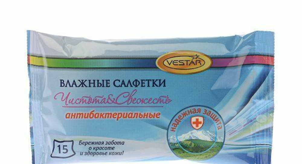Салфетки влажные антибактериальные "Чистота и Свежесть"