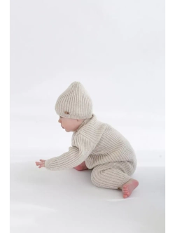 вязаный костюм для новорожденных