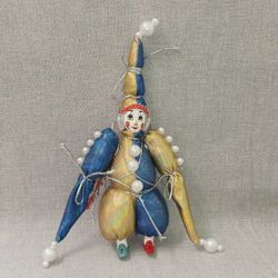 Ёлочная игрушка Двухцветный гномик