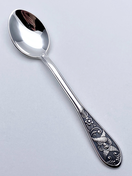 Ложка  из серебра/Чернение/Серафим