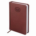 Ежедневник датированный 2022 МАЛЫЙ ФОРМАТ 100х150 мм А6, BRAUBERG "Favorite", под кожу, коричневый, 112912