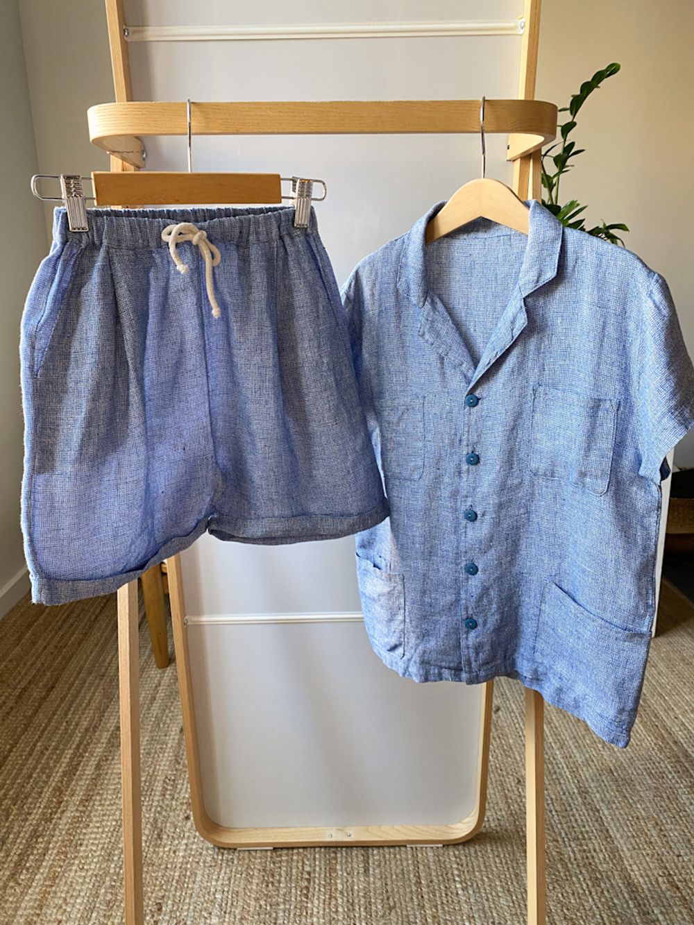 Льняной костюм Bebe Organic, 128