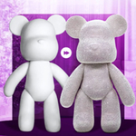 Набор для творчества «ЧУДО-МИШКА», цвет серебро, ушко и носик золотые, 22*10см (коробка)