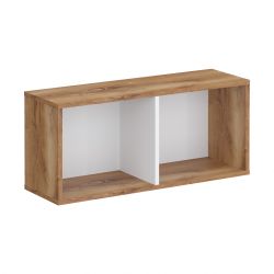 Полка навесная "Сеул- 800"  (дуб кельтик/белое тиснение), г. Уфа