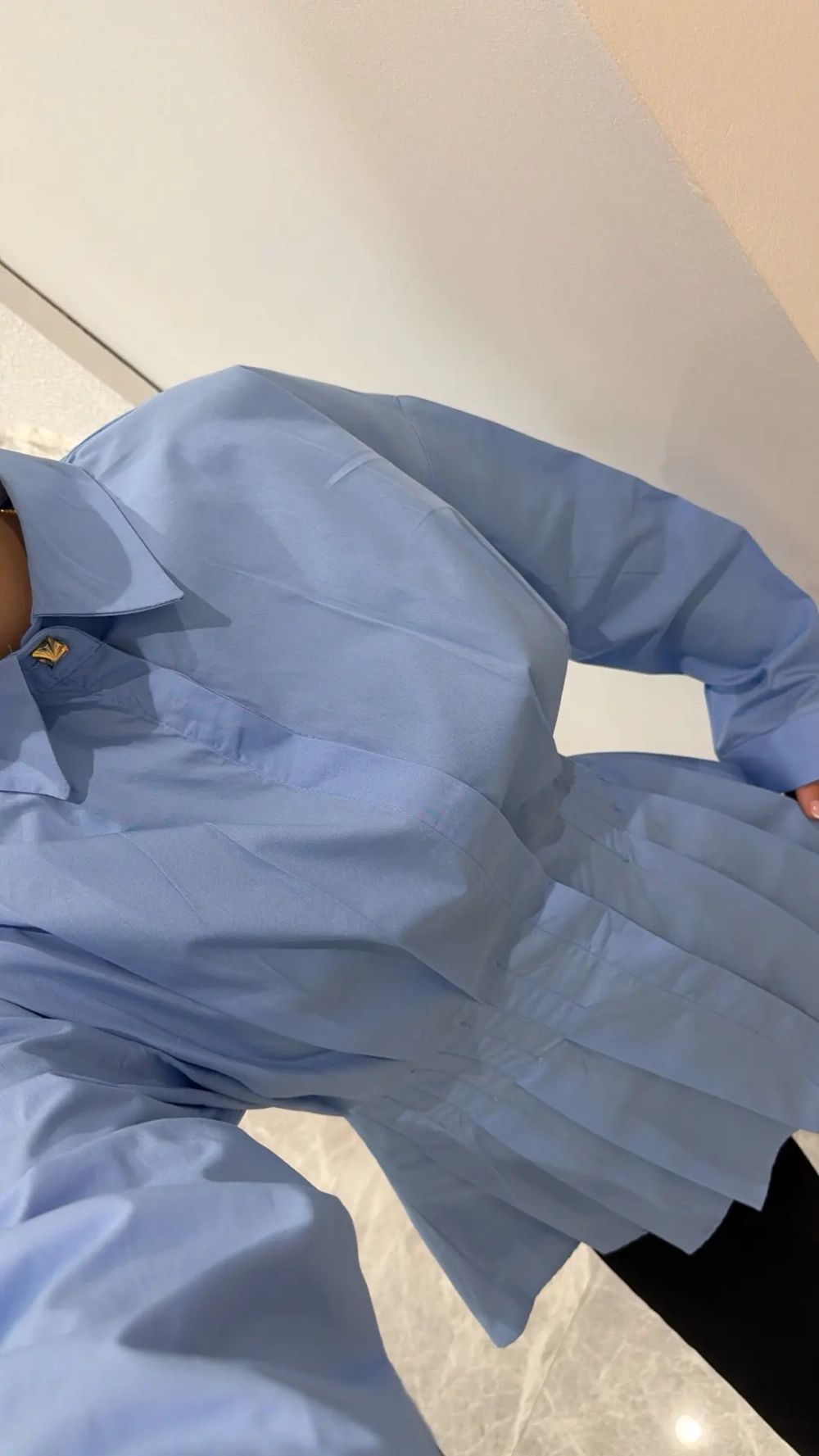 Рубашка из хлопка приталенная