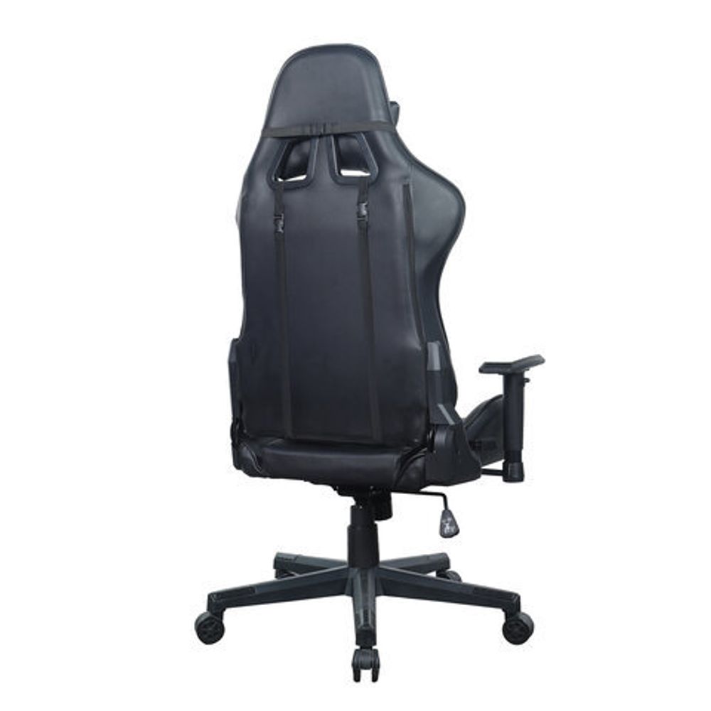 Кресло компьютерное BRABIX "GT Carbon GM-115", две подушки, экокожа, черное, 531932