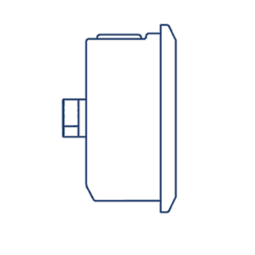 Манометр D63 G1/4 - 6 Bar - осевое подключение