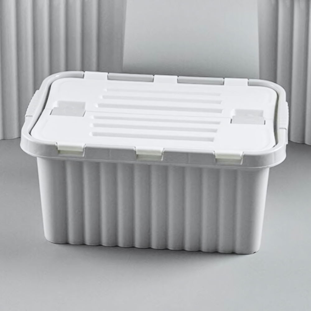 Ящик для хранения со створками "CПЛИТ" 10 лт 255x380x176 светло-серый