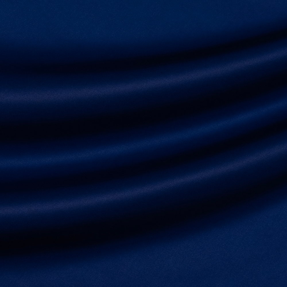 Шёлковая саржа насыщенного синего цвета