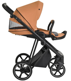 Детская коляска Roan Sol 3 в 1 с автокреслом Tutis Elo Black RSL/1014 Cinnamon