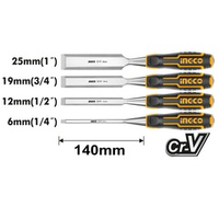Набор стамесок 4шт. INGCO HKTWC0401 INDUSTRIAL